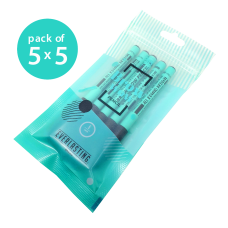 ALL ROUND BROWN Disposable eyebrow pencils pack of 5 = 25 pencils