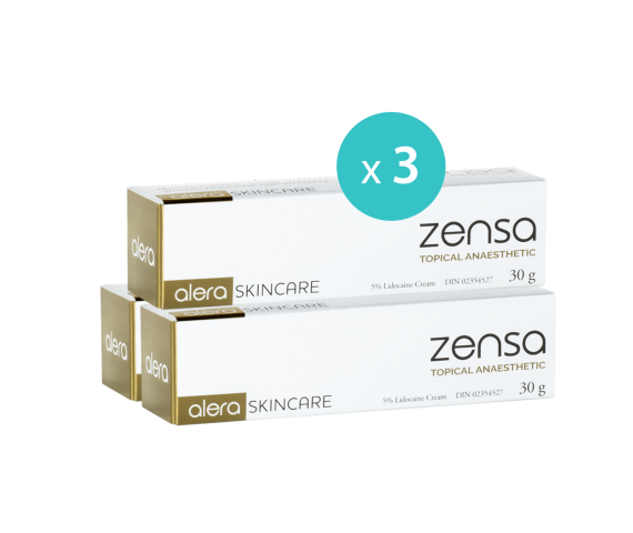 3 x Zensa Pre-procedure Cream 30g MULTISAVE 